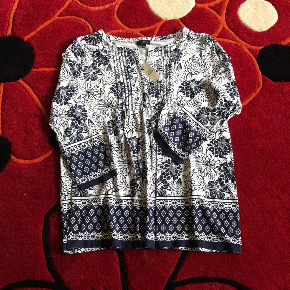 Talbots soft casual Blouse.